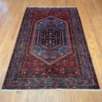 Persian Hand-knotted Hamadan Wool Rug (4'9 x 8'2)