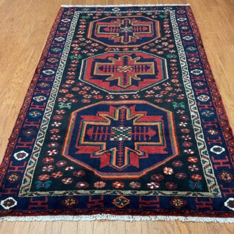 Persian Hand-knotted Hamadan Wool Rug (4'6 x 7'5)