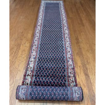 Persian Hand-knotted Tribal Hamadan Wool Runner (2'6 x 16'7)