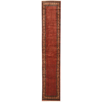 Persian Hand-Knotted Tribal Hamadan Wool Runner (2'6 x 13'10)