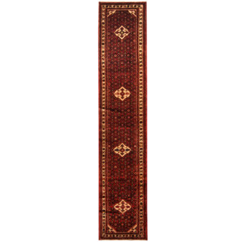 Persian Hand-knotted Tribal Hamadan Wool Runner (2'7 x 12'7)
