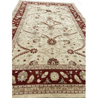 Afghan Hand-knotted Vegetable Dye Oushak Wool Rug (12' x 18')