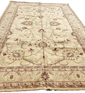 Afghan Hand-knotted Vegetable Dye Oushak Wool Rug (10'1 x 15'3)