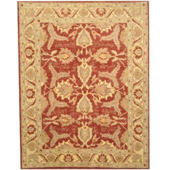 Afghan Hand-knotted Vegetable Dye Oushak Wool Rug (7'1 x 9'1)
