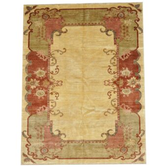 Afghan Hand-knotted Oushak Wool Rug (6'4 x 8'3)