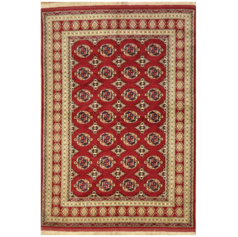 Afghan Hand-knotted Turkoman Wool Rug (5'8 x 8'11)
