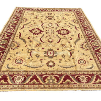 Afghan Hand-knotted Vegetable Dye Oushak Wool Rug (13'1 x 17'9)