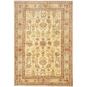 Afghan Hand-knotted Vegetable Dye Oushak Wool Rug (5'11 x 8'6)
