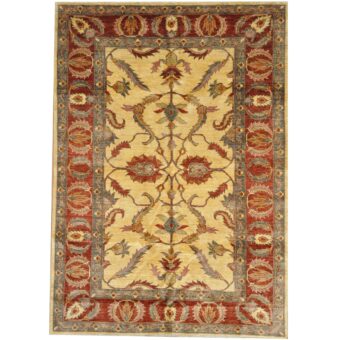 Afghan Hand-knotted Oushak Wool Rug (6' x 8'6)