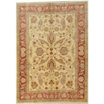 Afghan Hand-knotted Oushak Wool Rug (4'11 x 6'8)