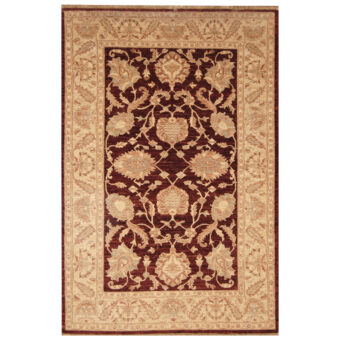 Afghan Hand-knotted Vegetable Dye Oushak Wool Rug (5'7 x 8')