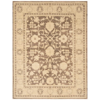 Afghan Hand-knotted Vegetable Dye Oushak Wool Rug (4'10 x 6'3)