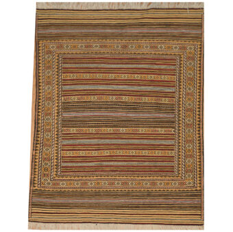 Afghan Hand-knotted Gabbeh Wool Rug (4'10 x 6'3)