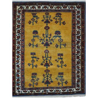 Persian Hand-knotted Kashgahi Wool Rug (4'8 x 6')