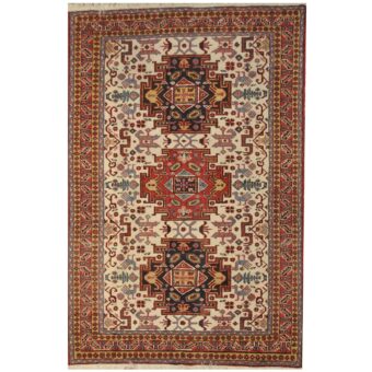 Persian Hand-knotted Antique 1940s Karaja Wool Rug (4'8 x 7')