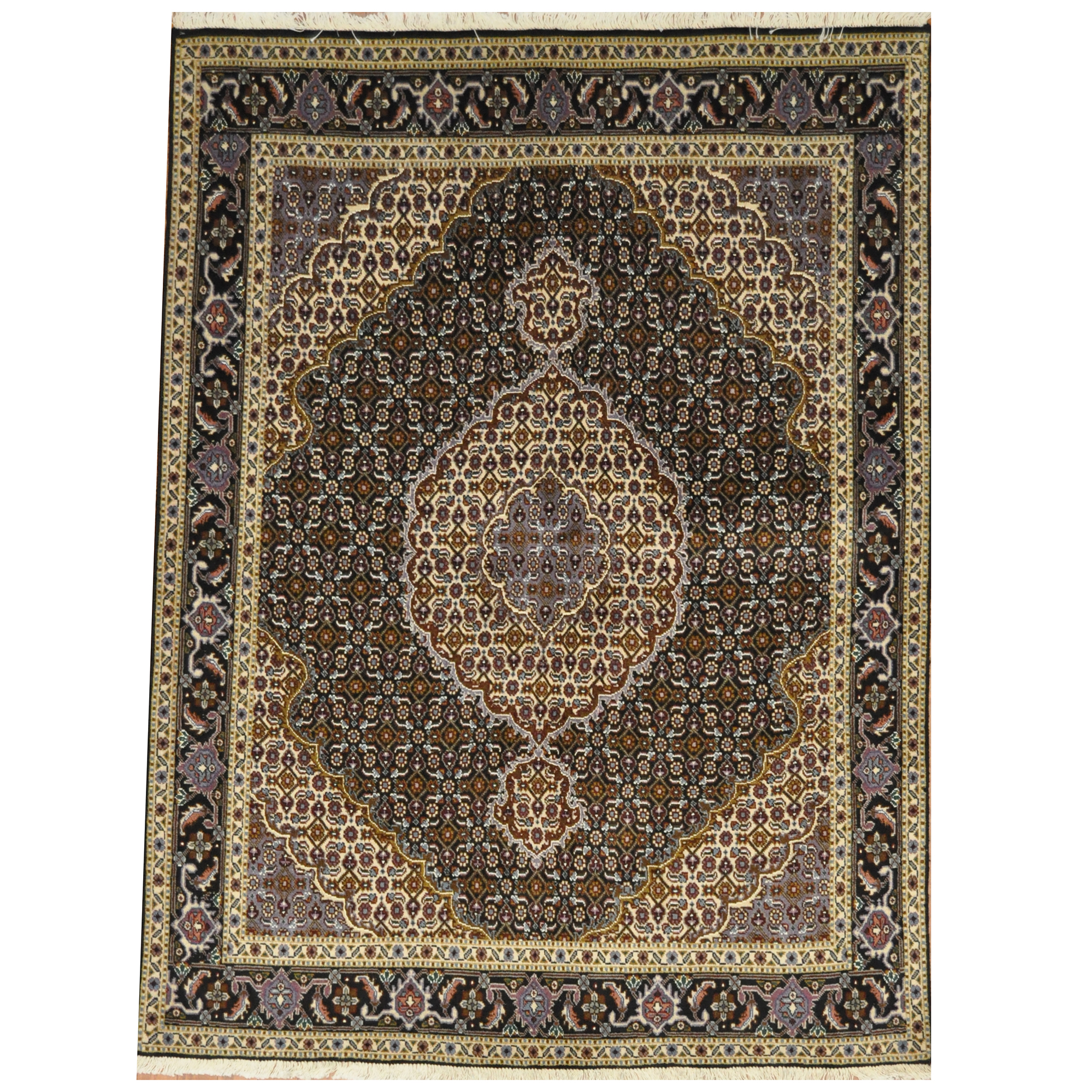 Persian Hand-knotted Tabriz Wool Rug (5' x 6'7)