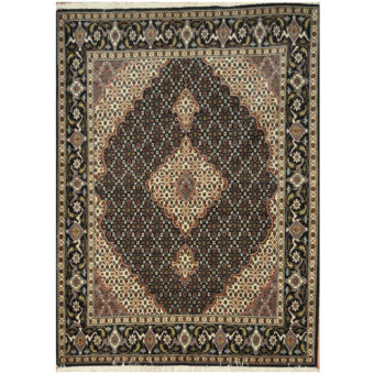 Persian Hand-knotted Tabriz Wool Rug (5' x 6'8)
