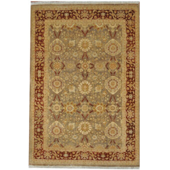 Afghan Hand-knotted Vegetable Dye Oushak Wool Rug (5'1 x 7'6)