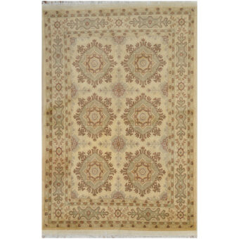 Afghan Hand-knotted Vegetable Dye Oushak Wool Rug (5' x 7'3)