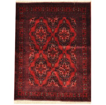 Afghan Hand-knotted Khal Mohammadi Wool Rug (5' x 6'6)
