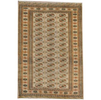 Pakistani Hand-knotted Bokhara Wool Rug (4'2 x 6')