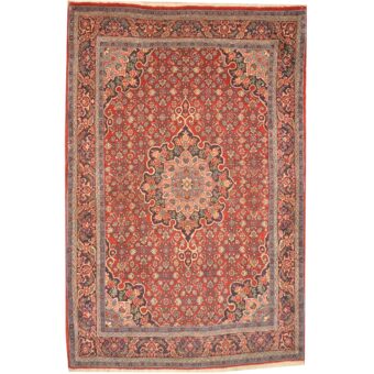 Persian Hand-knotted Bidjar Fine Wool & Silk Rug (4'5 x 6'8)