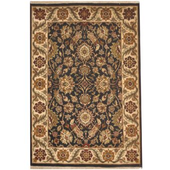 Indo Hand-knotted Mahal Wool Rug (4'1 x 6')