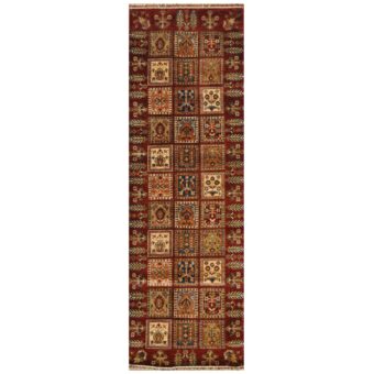 Afghan Hand-Knotted Khorjeen Kazak Wool Runner (2'8 x 8'3)