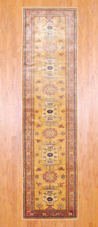 Afghan Hand-knotted Kazak (2'9 x 10'6)