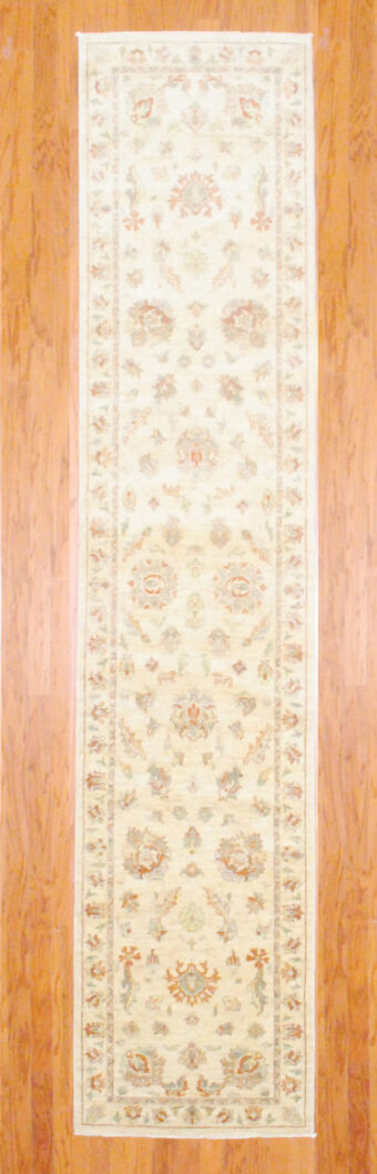Afghan Hand-knotted Fine Vegetable Dye (2'8 x 12'5)