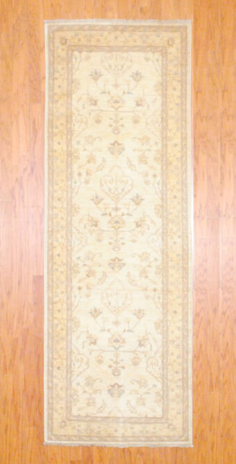 Afghan Hand-knotted Vegetable Dye (3'3 x 9'5)