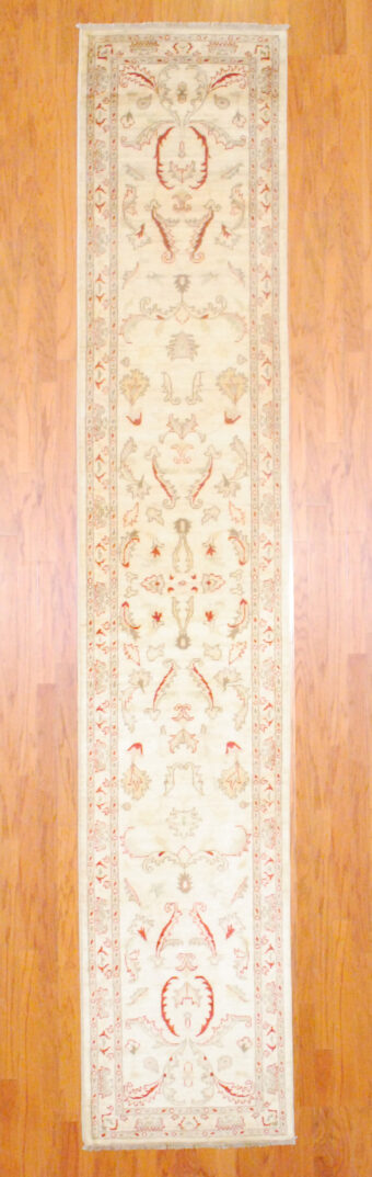 Afghan Hand-knotted Fine Vegetable Dye (2'8 x 14'4)