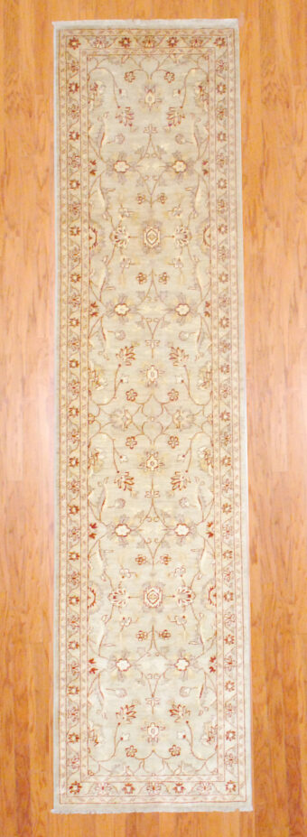 Afghan Hand-knotted Fine Vegetable Dye (2'11 x 12'3)