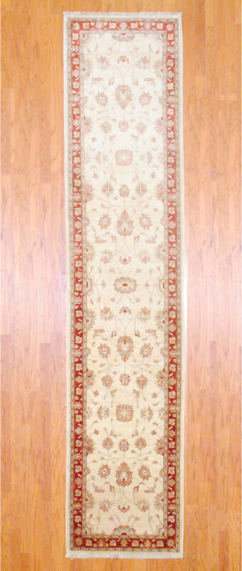 Afghan Hand-knotted Fine Vegetable Dye (2'9 x 13)
