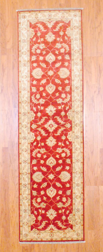 Afghan Hand-knotted Fine Vegetable Dye (2'9 x 9'9)