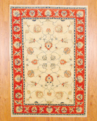 Afghan Hand-knotted Fine Vegetable Dye (5'6 x 7'10)