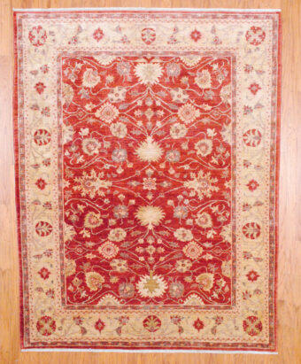 Afghan Hand-knotted Fine Vegetable Dye (6'9 x 8'8)