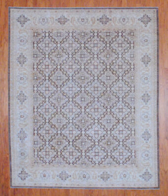 Afghan Hand-knotted Vegetable Dye (8' x 9'8 )
