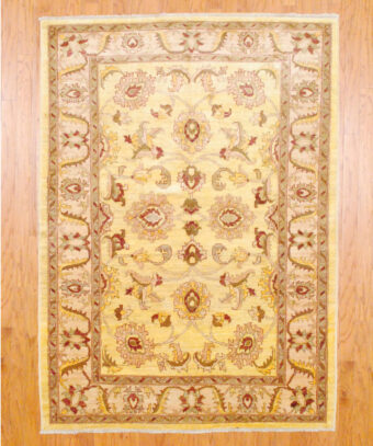 Afghan Hand-knotted Fine Vegetable Dye (4'11 x 6'11)
