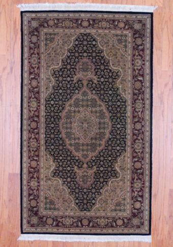 Sino Hand-knotted Tabriz (3' x 5'1)