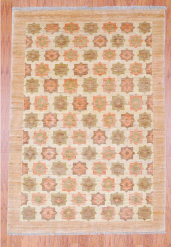 Afghan Hand-knotted Vegetable Dye (3'11 x 5'9)