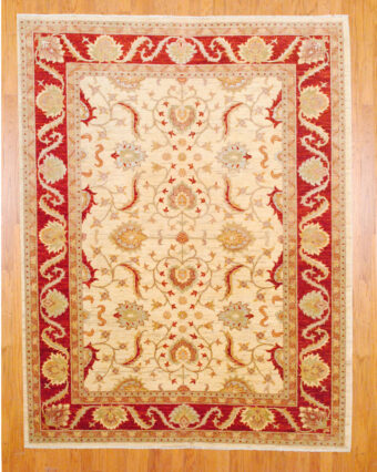Afghan Hand-knotted Fine Vegetable Dye (7'4 x 9'5 )