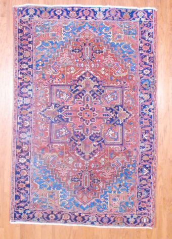 1920's Antique Persian Hand-knotted Heriz (7 x 10'6)