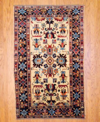 Afghan Hand-knotted Kazak (4'8 x 7'6)
