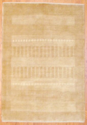Indo Hand-knotted Gabbeh (4'7 x 6'6)
