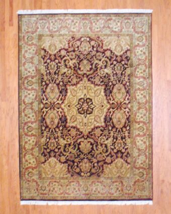 Indo Hand-knotted Kashan (8' x 10')
