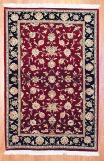 Sino Hand-knotted Kashan (4' x 6')