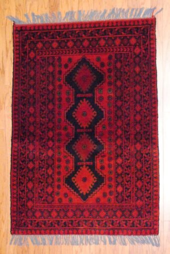 Afghan Hand-knotted Khal Mohammadi (3' x 4'9)