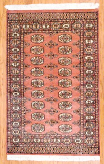 Pakistani Hand-knotted Bakhara (3' x 4'8)