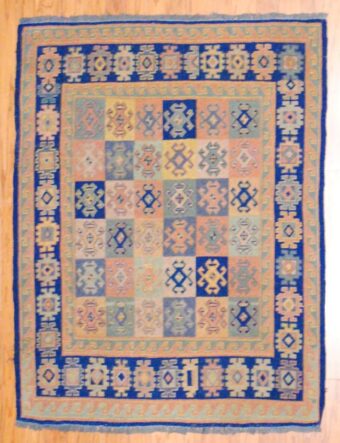 Afghan Hand-knotted Soumak (3'7 x 4'9)